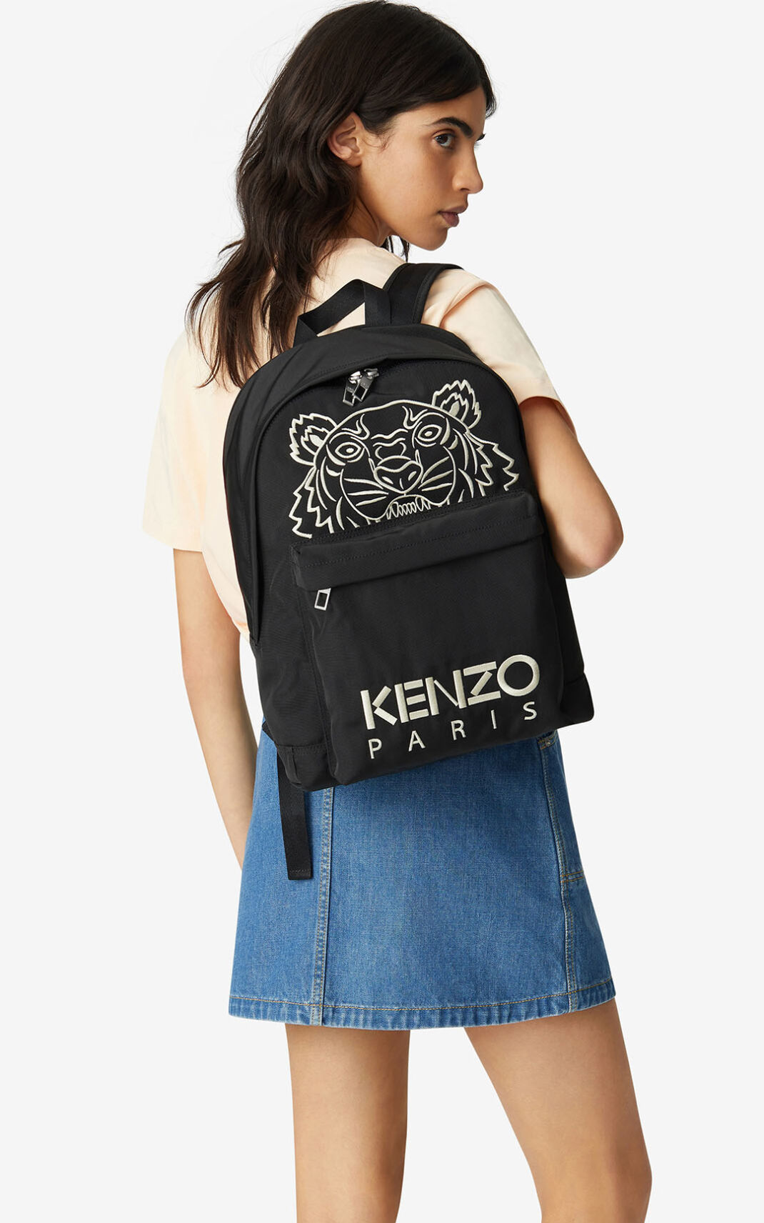 Mochila Kenzo Kampus Tiger Feminino - Pretas | 148DEZFHX